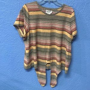 Republic, xl, top, color light brown, pink, orange and red